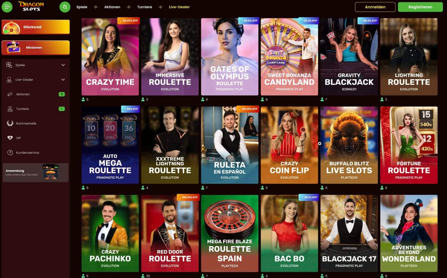 DragonSlots Casino ofrece a los jugadores de Argentina acceso a los mejores juegos de casino