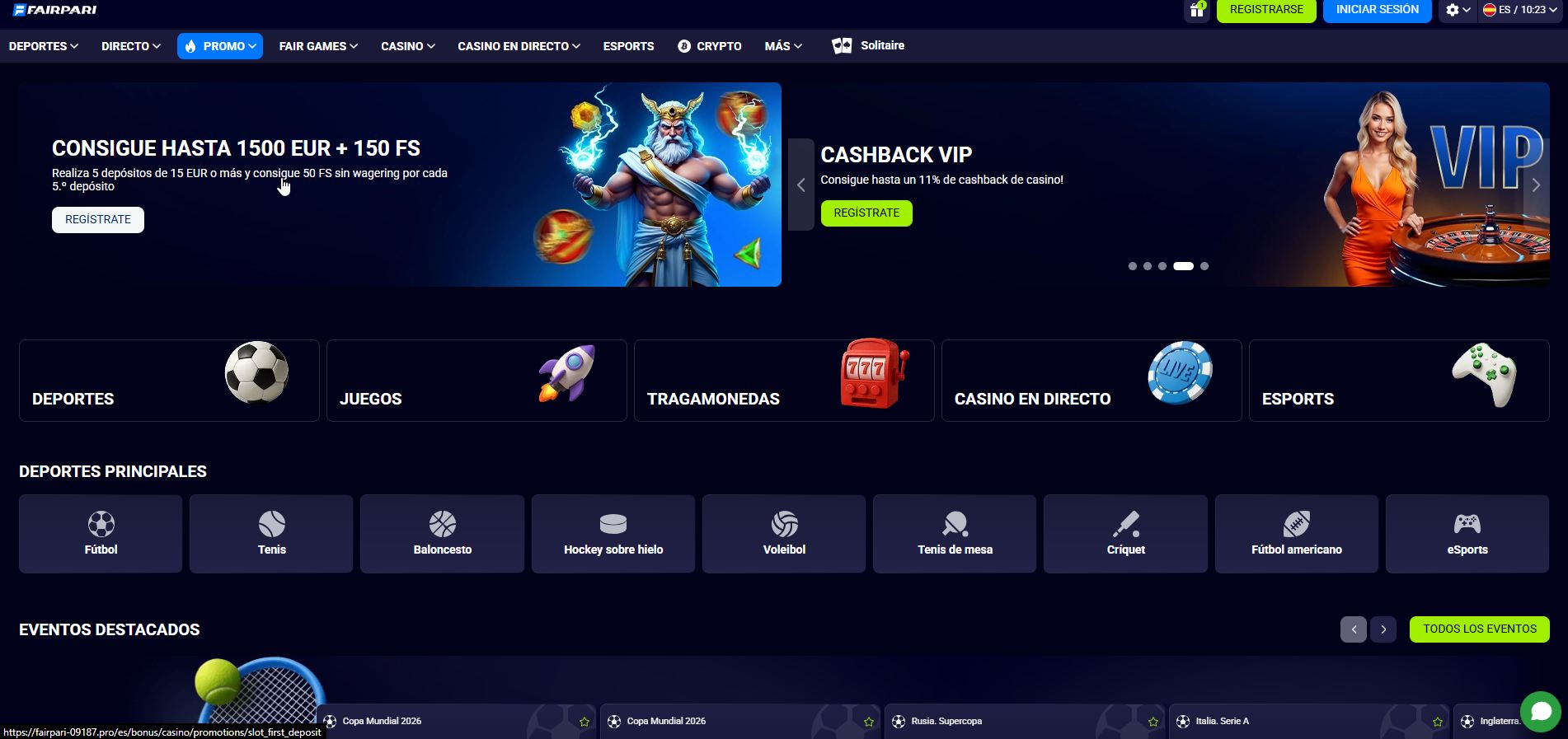 FairPari Casino ofrece a todos los nuevos clientes hasta un 500% con un generoso bono en efectivo