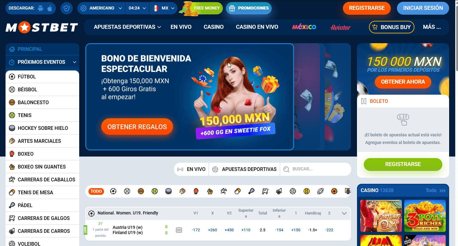Mostbet Casino es uno de los clubes más famosos de Argentina